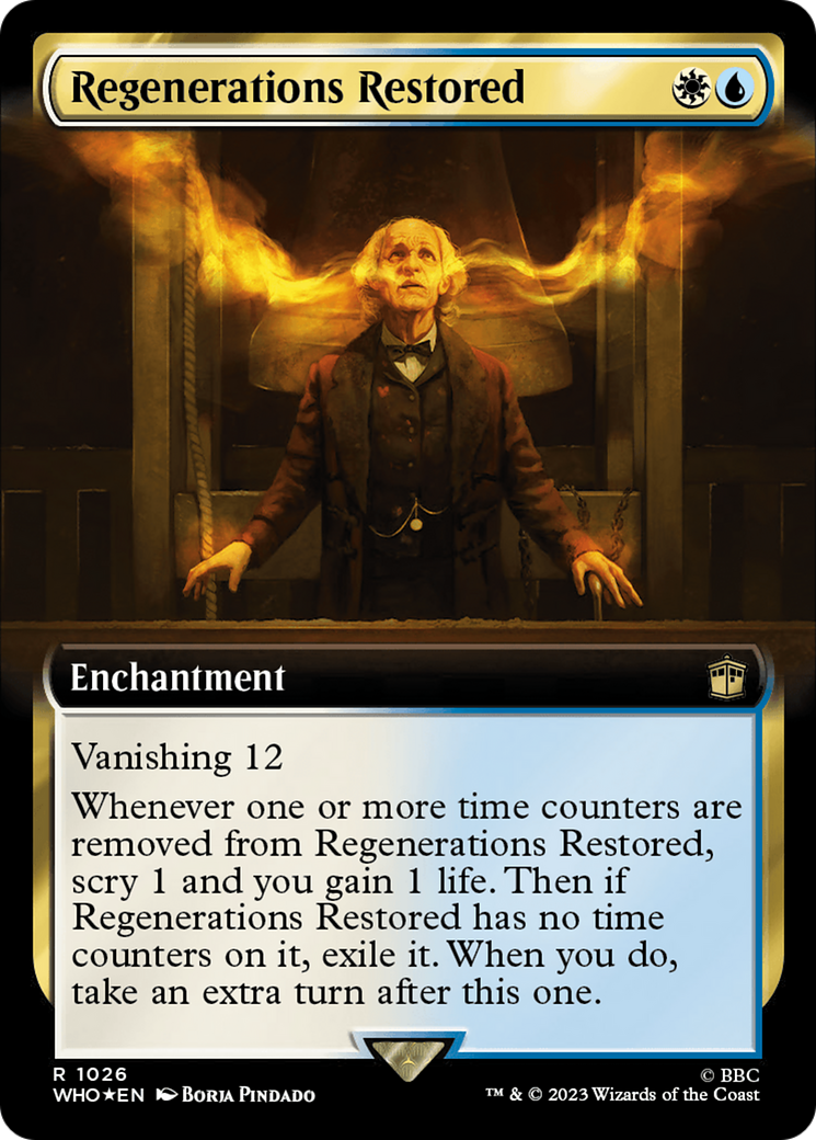 Regenerations Restored (Extended Art) (1026) Surge Foil - Doctor Who