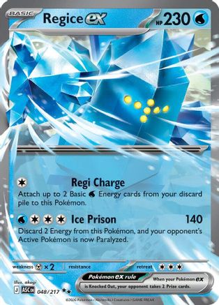 Regice ex (48) Holofoil - Ascended Heroes