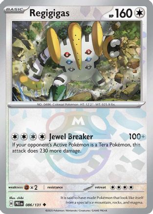 Regigigas (Master Ball Pattern) (86) Reverse Holofoil - Prismatic Evolutions