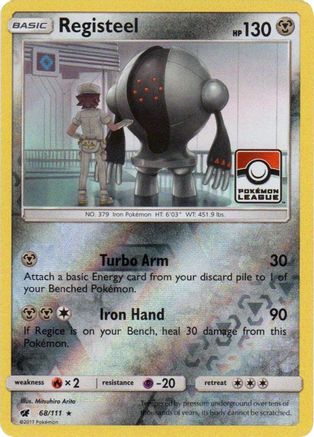 Registeel (Pokemon League) (68) Reverse Holofoil - Crimson Invasion