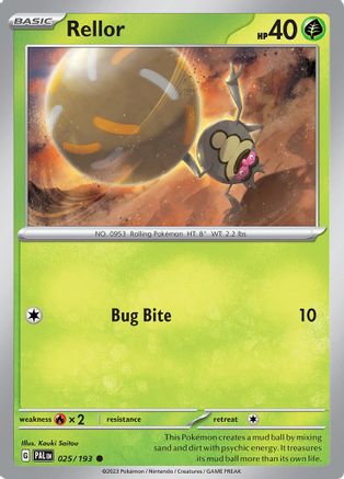 Rellor (25) Reverse Holofoil - Paldea Evolved