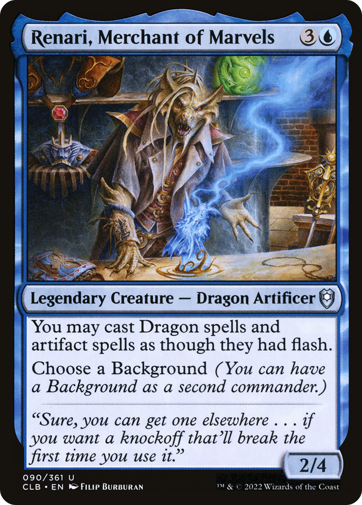 Renari, Merchant of Marvels (090) - Commander Legends: Battle for Baldur's Gate Foil