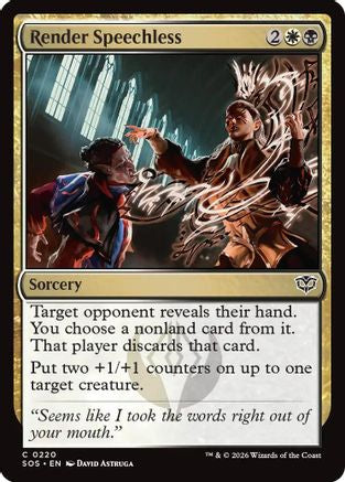 Render Speechless (220) Foil - Secrets of Strixhaven