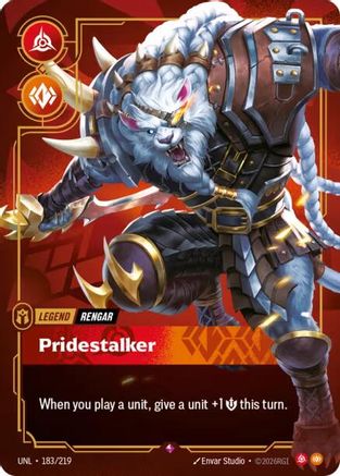 Rengar – Pridestalker (183) Foil - Unleashed