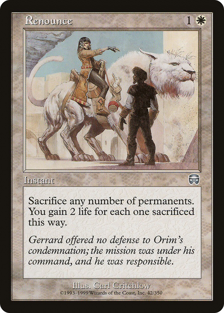 Renounce (042) Foil - Mercadian Masques