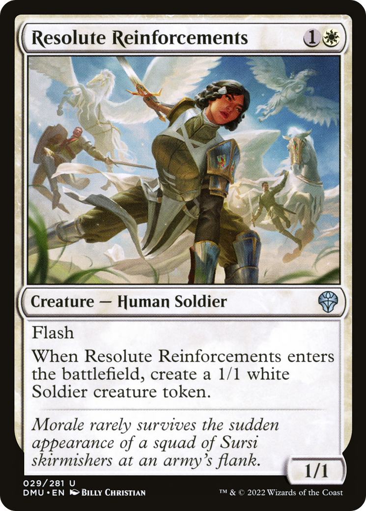 Resolute Reinforcements (029) - Dominaria United Foil
