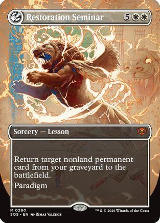 Restoration Seminar (Borderless) (290) - Secrets of Strixhaven