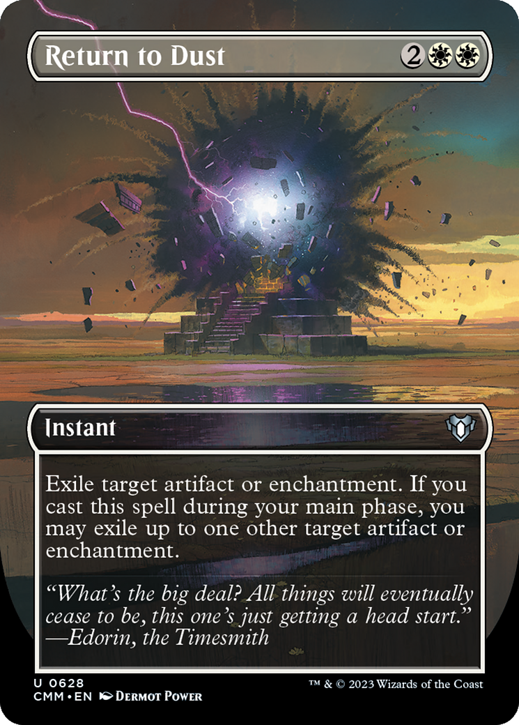 Return to Dust (Borderless) (628) Foil - Commander Masters