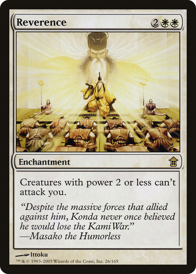 Reverence (026) Foil - Saviors of Kamigawa