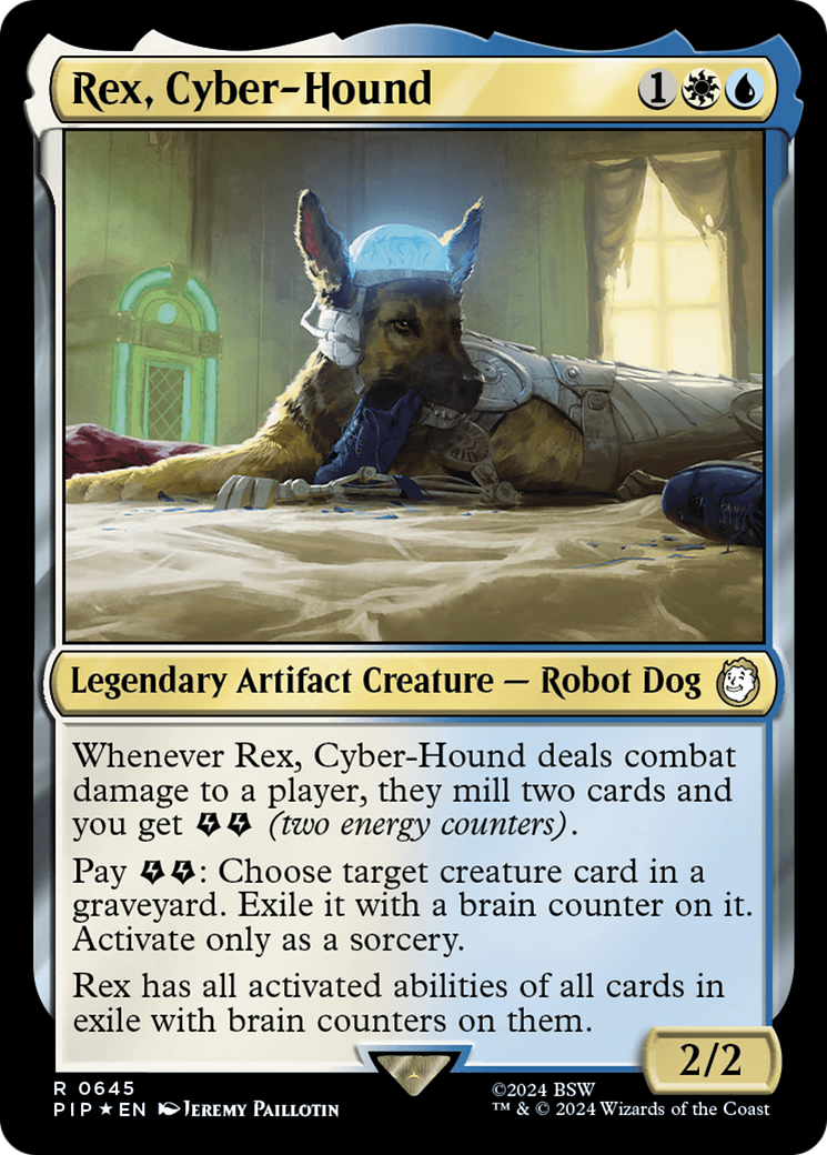 Rex, Cyber-Hound (645) Surge Foil - Fallout