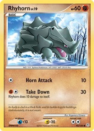 Rhyhorn (95) Reverse Holofoil - Diamond & Pearl
