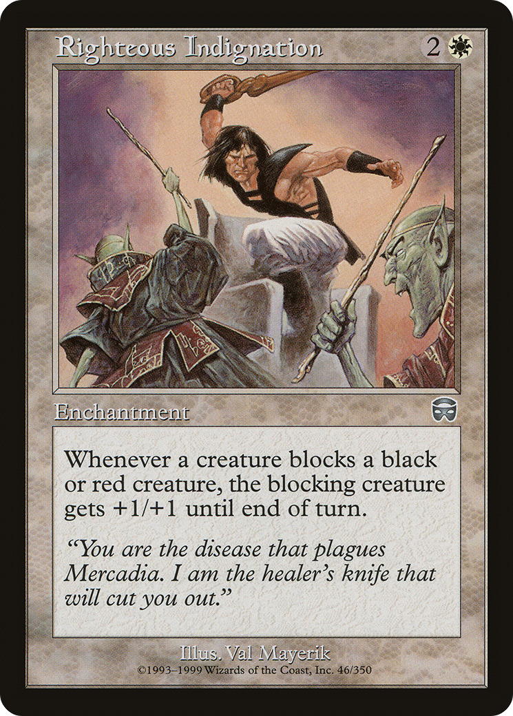 Righteous Indignation (046) Foil - Mercadian Masques