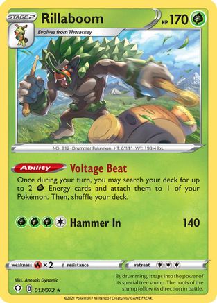 Rillaboom (13) Reverse Holofoil - Shining Fates