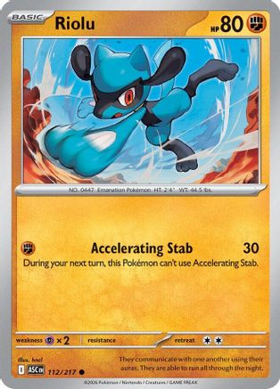 Riolu (112) - Ascended Heroes