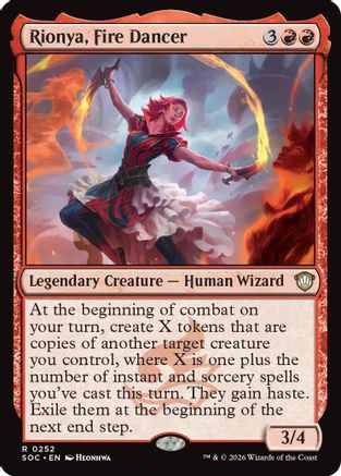 Rionya, Fire Dancer (252) - Commander: Secrets of Strixhaven