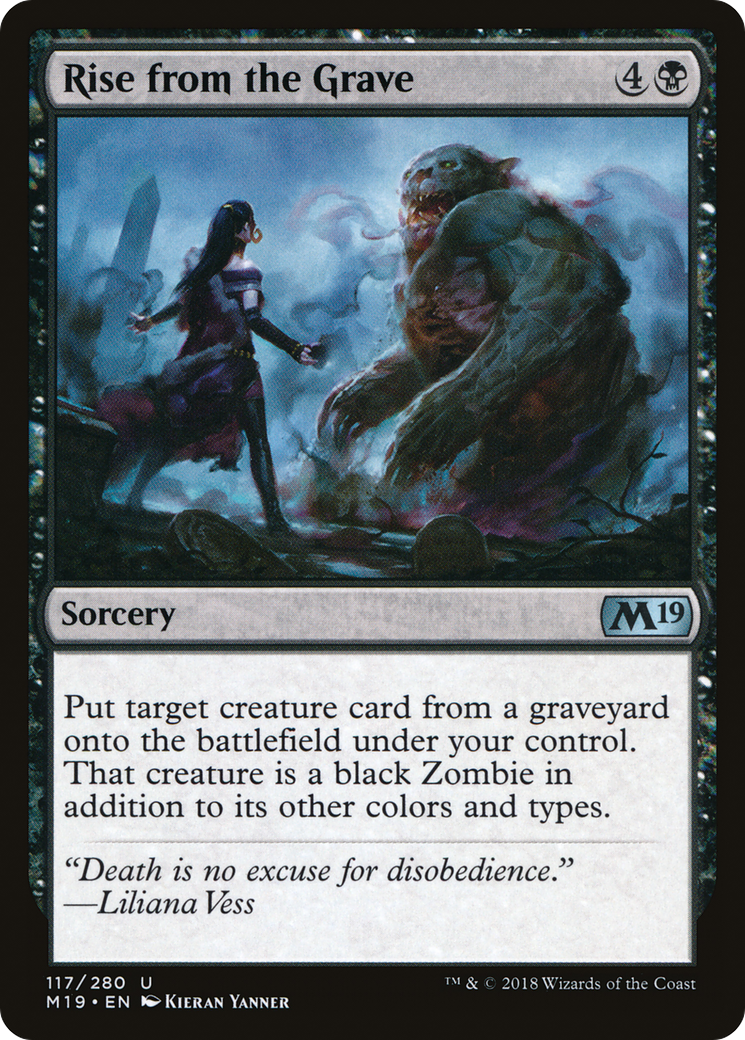 Rise from the Grave (117) - Core Set 2019 Foil
