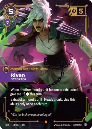 Riven, Deserter (114) Foil - Radiance
