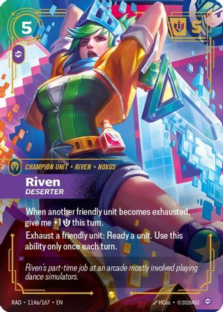 Riven, Deserter (Alternate Art) (114a) Foil - Radiance