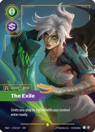 Riven, The Exile (Overnumbered) (173) Foil - Radiance