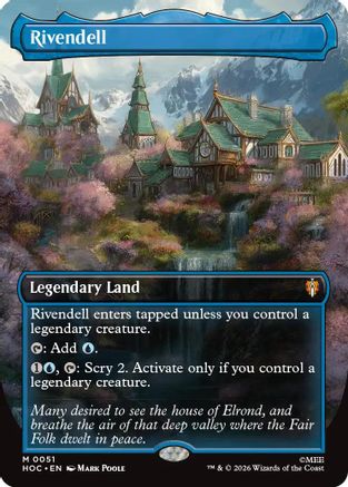 Rivendell (Borderless) (051) - The Hobbit: Eternal-Legal