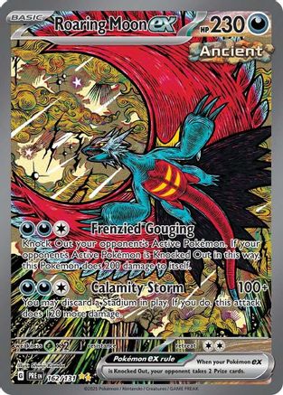 Roaring Moon ex (Alternate Full Art) (162) Holofoil - Prismatic Evolutions