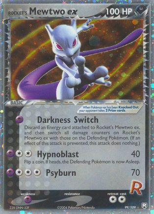 Rocket's Mewtwo ex (99) Holofoil - Team Rocket Returns