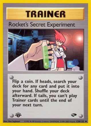 Rocket's Secret Experiment (120) (1st Edition) - Gym Challenge