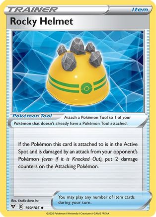 Rocky Helmet (159) Reverse Holofoil - Vivid Voltage