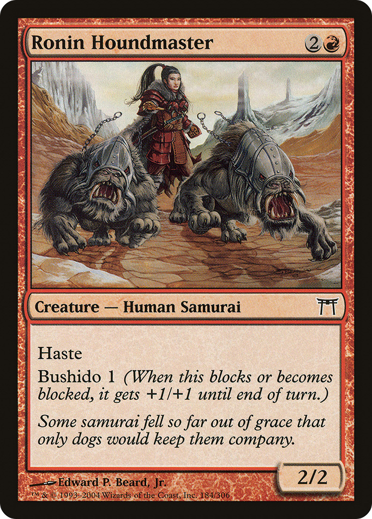 Ronin Houndmaster (184) - Champions of Kamigawa