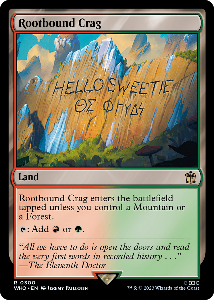 Rootbound Crag (300) Foil - Doctor Who