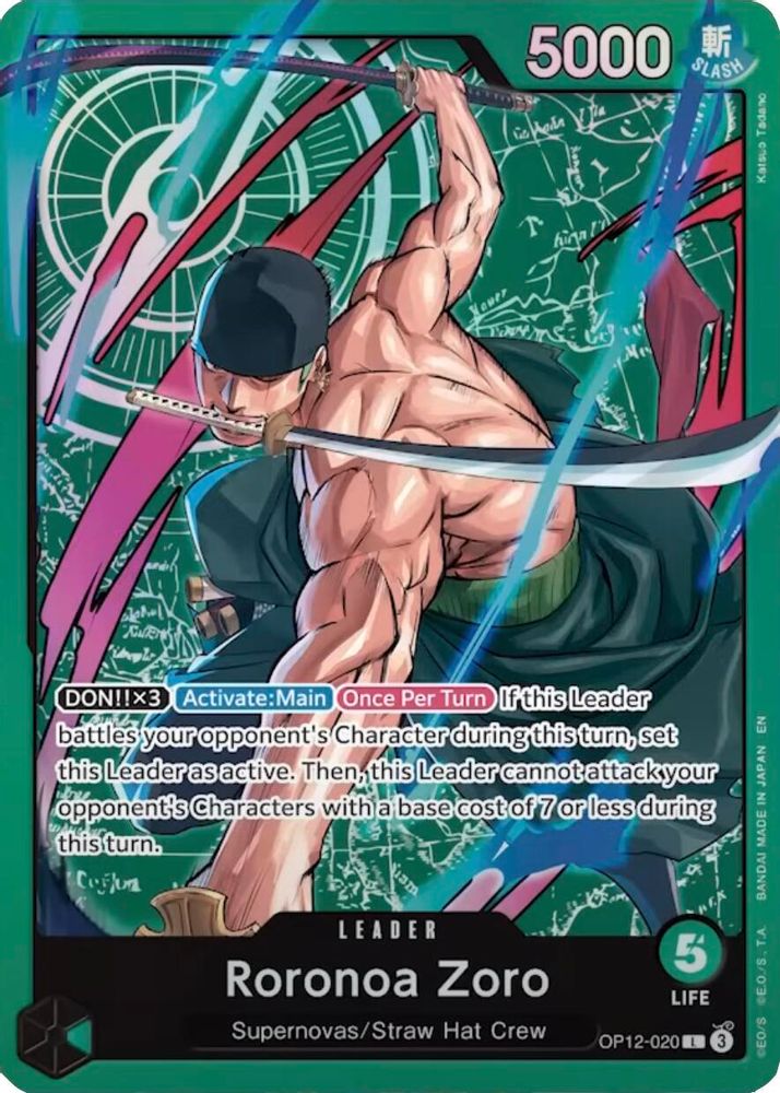 Roronoa Zoro (Zoro Deck) (OP12-020) Foil
