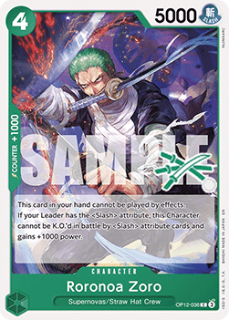 Roronoa Zoro (Zoro Deck) (OP12-036)