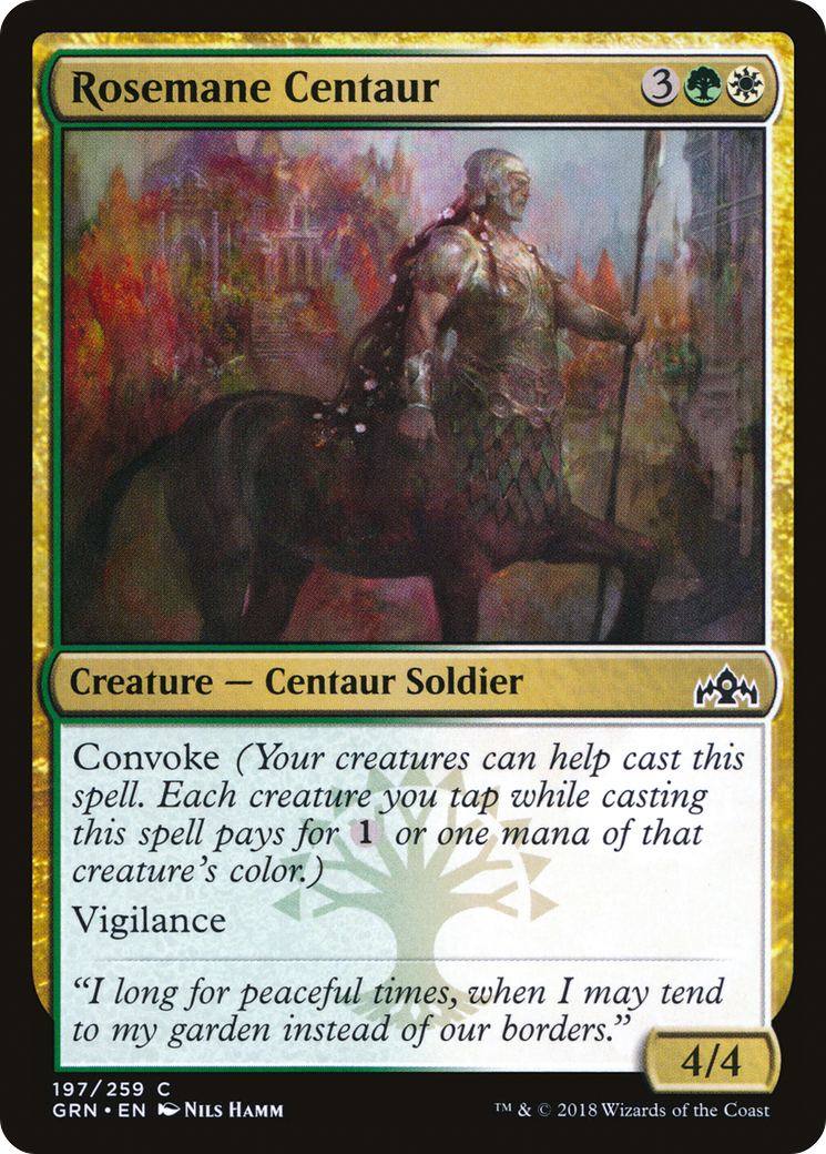 Rosemane Centaur (197) - Guilds of Ravnica Foil