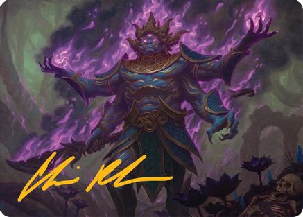 Rot-Curse Rakshasa (013s) Gold-Stamped - Art Series: Tarkir: Dragonstorm