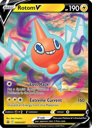 Rotom V (SWSH257) Holofoil - Black Star Promos