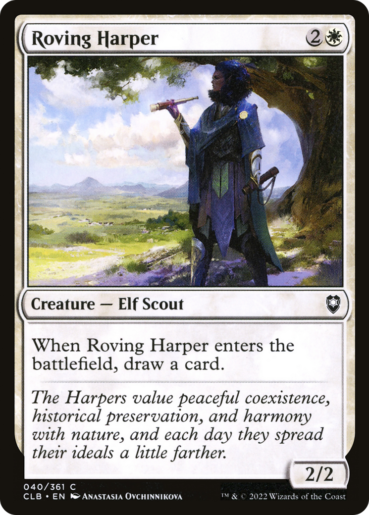 Roving Harper (040) - Commander Legends: Battle for Baldur's Gate Foil