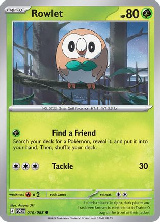 Rowlet (10) Reverse Holofoil - Perfect Order