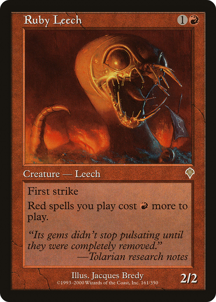 Ruby Leech (161) Foil - Invasion