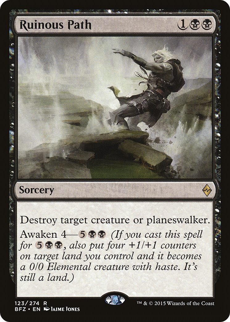 Ruinous Path (123) Foil - Battle for Zendikar