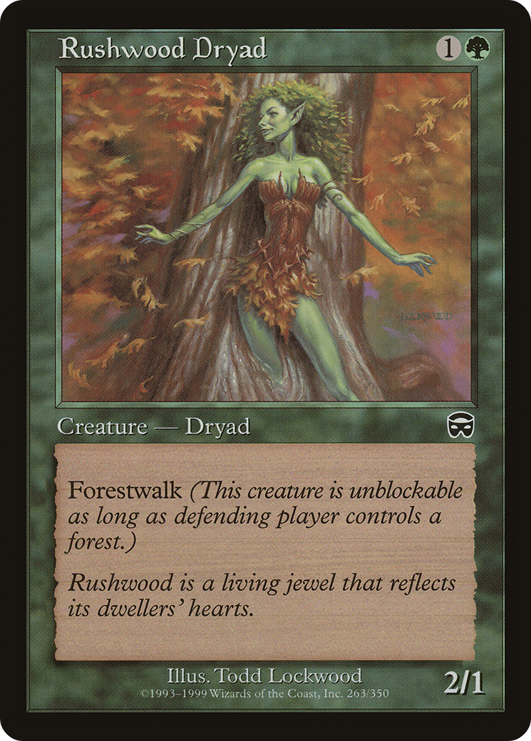 Rushwood Dryad (263) Foil - Mercadian Masques