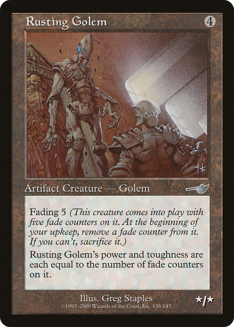 Rusting Golem (138) Foil - Nemesis