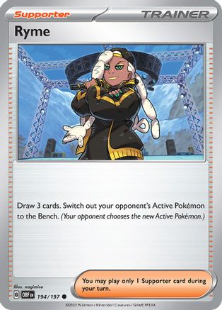 Ryme (194) Reverse Holofoil - Obsidian Flames