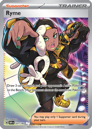 Ryme (Full Art) (221) Holofoil - Obsidian Flames