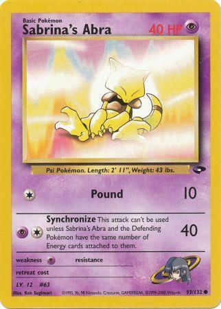 Sabrina's Abra (93) (Unlimited) - Gym Challenge