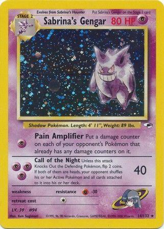 Sabrina's Gengar (14) (Unlimited) Holofoil - Gym Heroes
