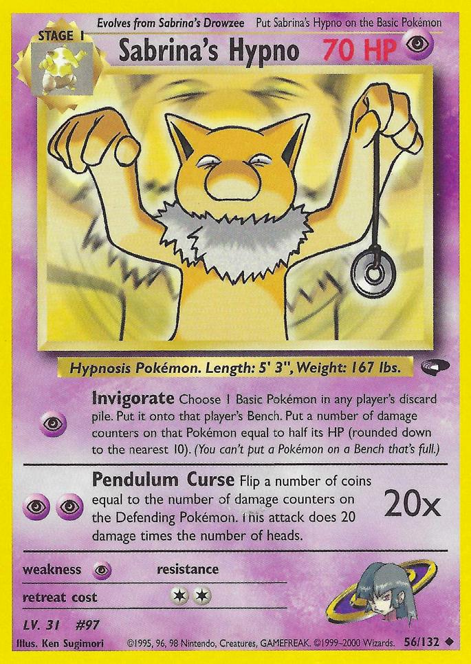 Sabrina's Hypno (56) (Unlimited) - Gym Challenge