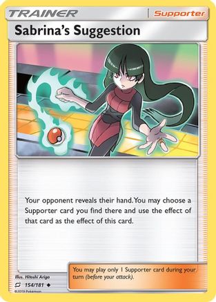 Sabrina's Suggestion (154) Reverse Holofoil - Team Up