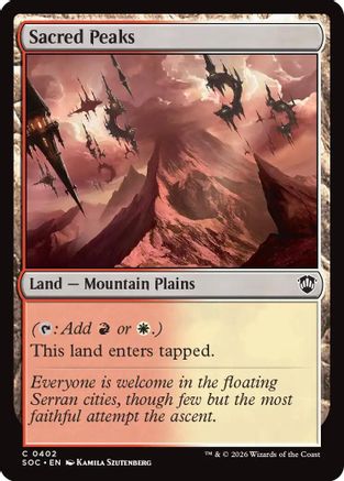 Sacred Peaks (402) - Commander: Secrets of Strixhaven