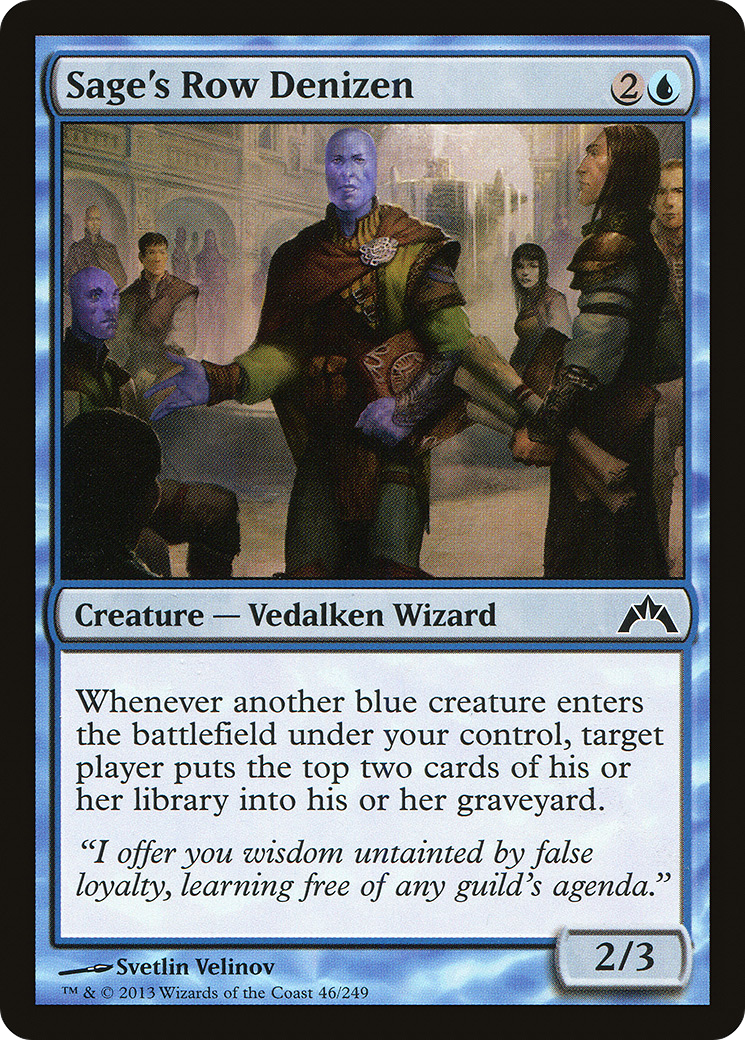 Sage's Row Denizen (046) Foil - Gatecrash