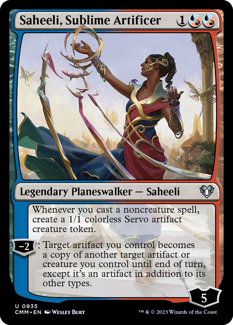 Saheeli, Sublime Artificer (935) - Commander Masters